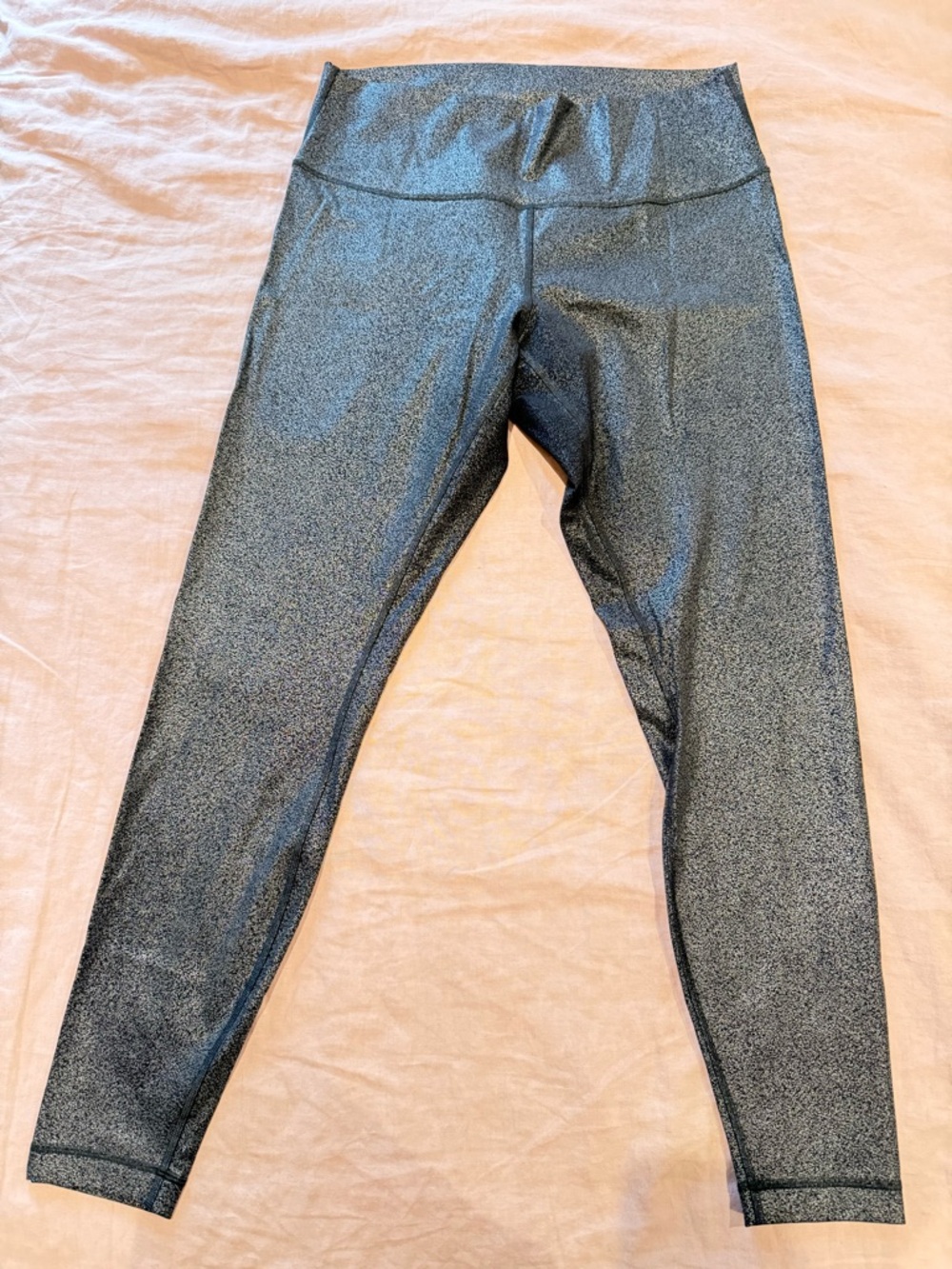 lululemon athletica wunder under Metallic Black High-Rise Leggings